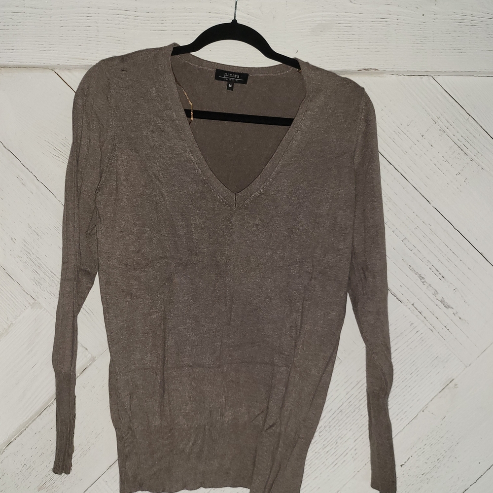 Banana Republic V-Neck Sweater - Taupe